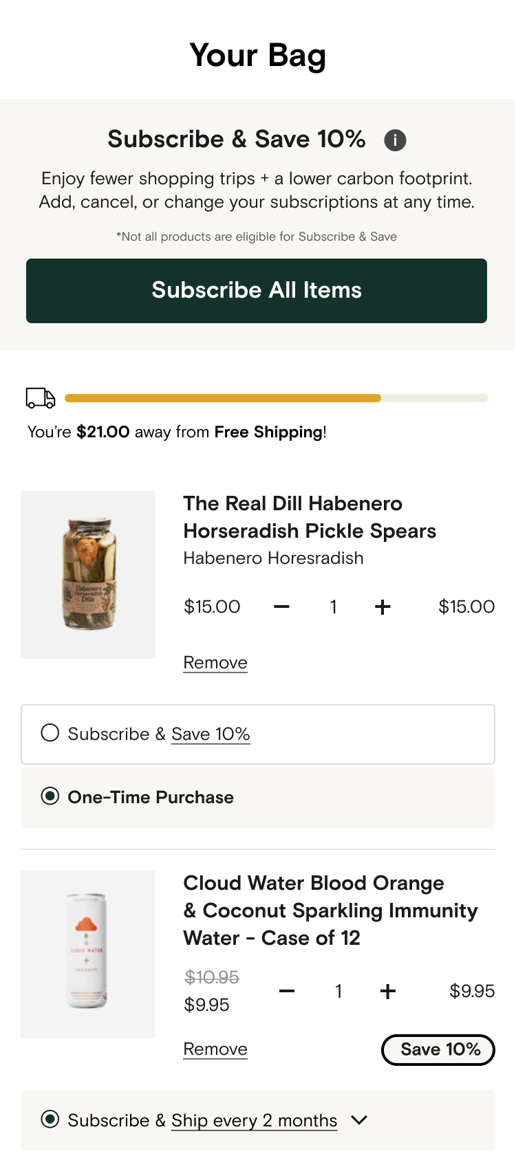 Subscribe All Items call to action