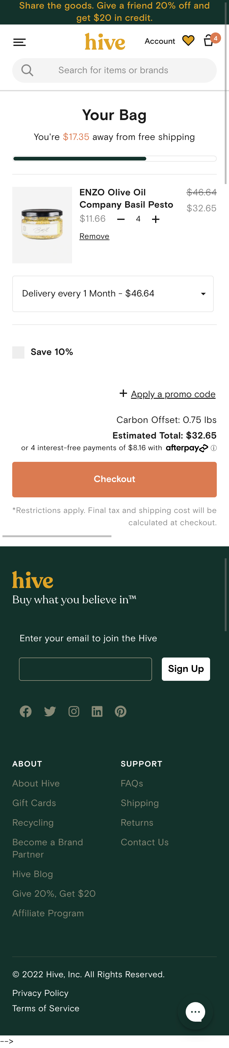 Original Hive product tile controls