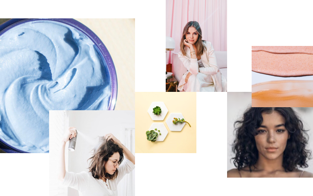 Living Proof visual stylescape with typography, photography, and color