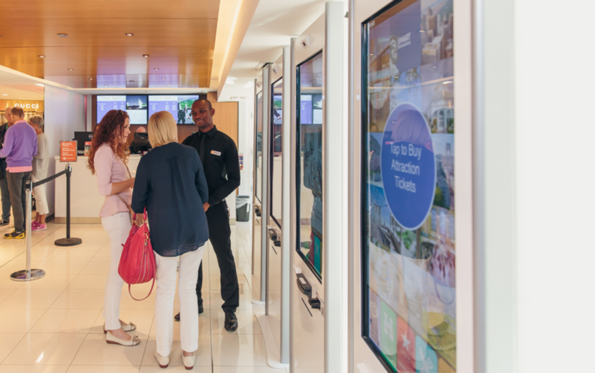 Macy’s Visitor Center kiosks